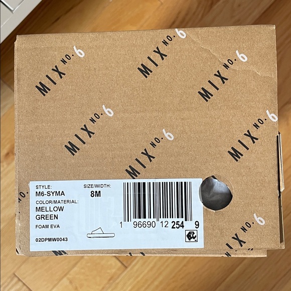 NWT Mix No 6 Syma Slide Sandal mellow green size 8M - Picture 5 of 7